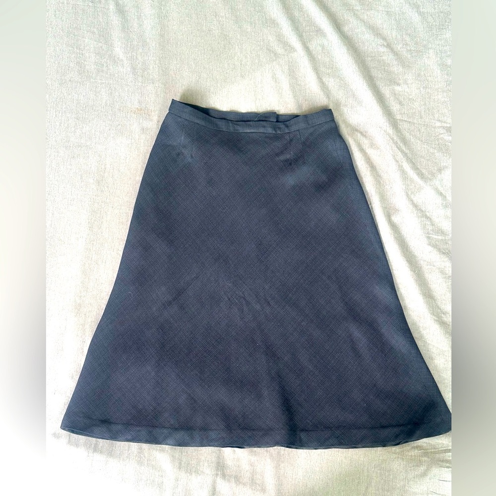 Vintage Holt Refrew Collection Navy Blue Women's a-line office Skirt small/xs
